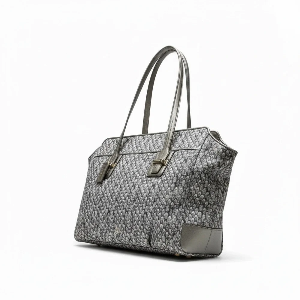 Coach Madison Sophia Metallic Silver Leather Satchel | Classic Carryall